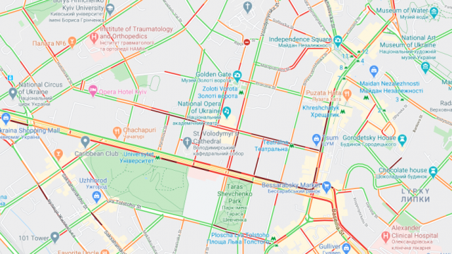 затори в центрі києва